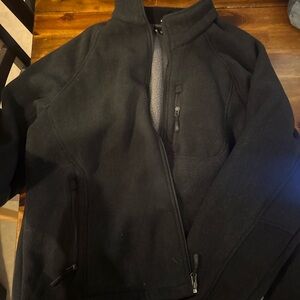 Men's Black Fleece Jacket